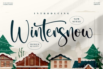 Wintersnow Font – Elegant Script Font for Creative Designs