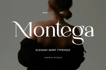 Montega Font: a Bold Display Typeface for Modern Design