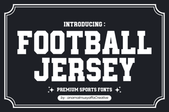 Football Jersey Font Styles for Bold Sports Designs